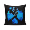 Blue Bomber Orb - Throw Pillow