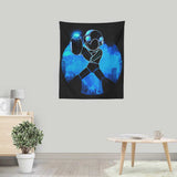Blue Bomber Orb - Wall Tapestry