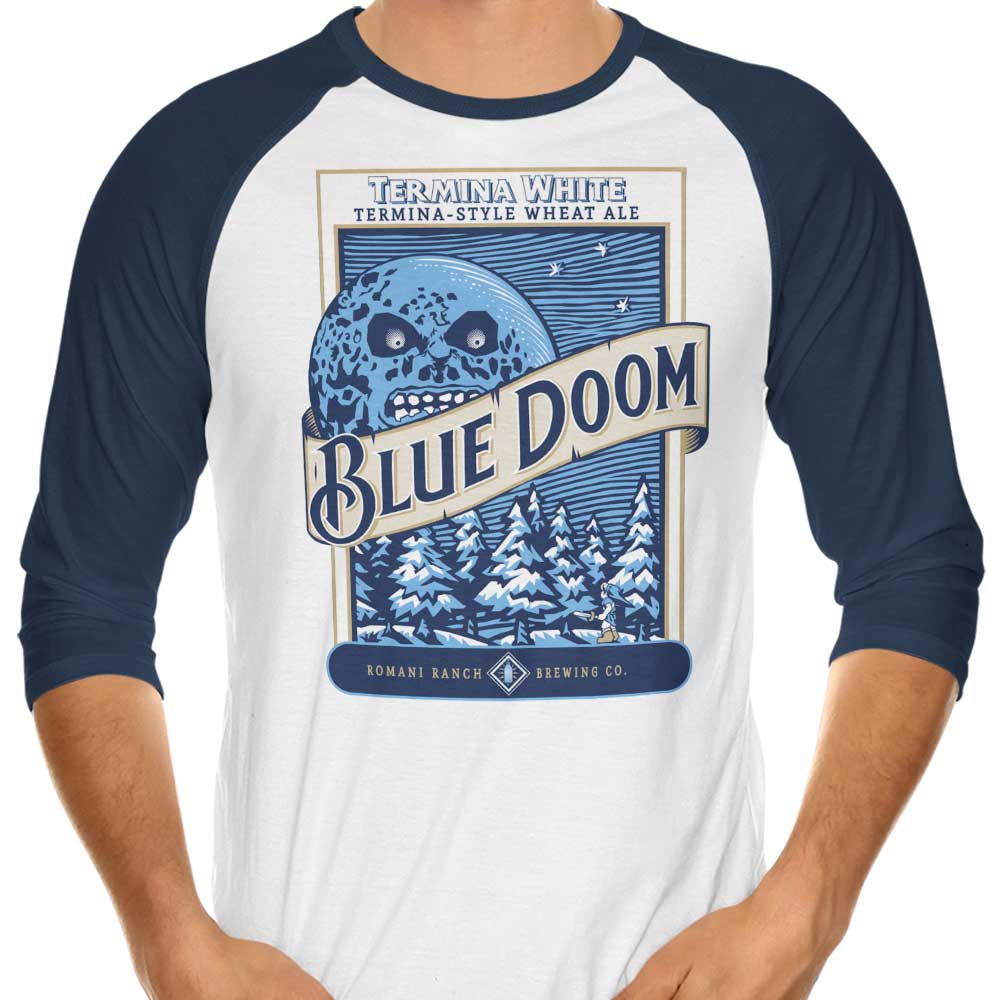 Blue Doom - 3/4 Sleeve Raglan T-Shirt
