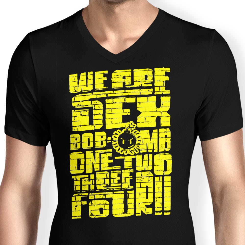 Bob-omb-Wall-Art - Men's V-Neck