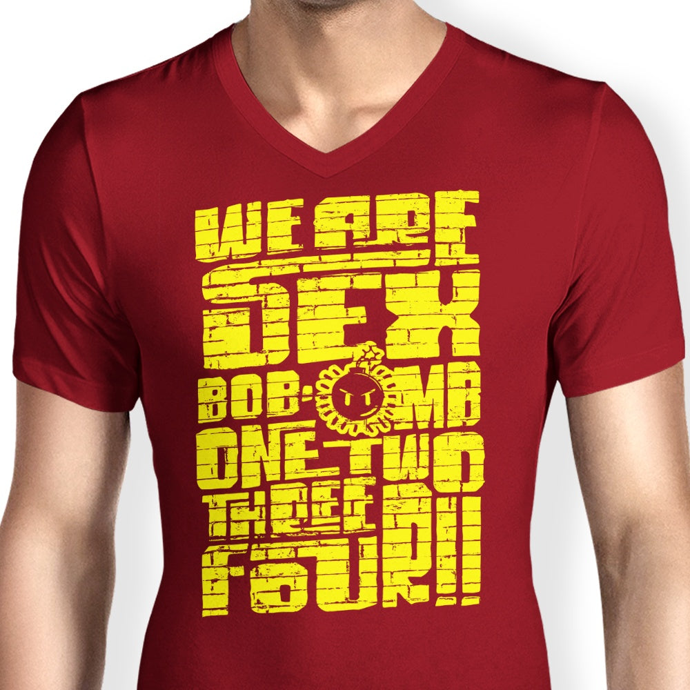 Bob-omb-Wall-Art - Men's V-Neck