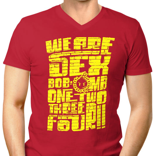 Bob-omb-Wall-Art - Men's V-Neck