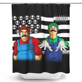 Bombs Over Koopas - Shower Curtain