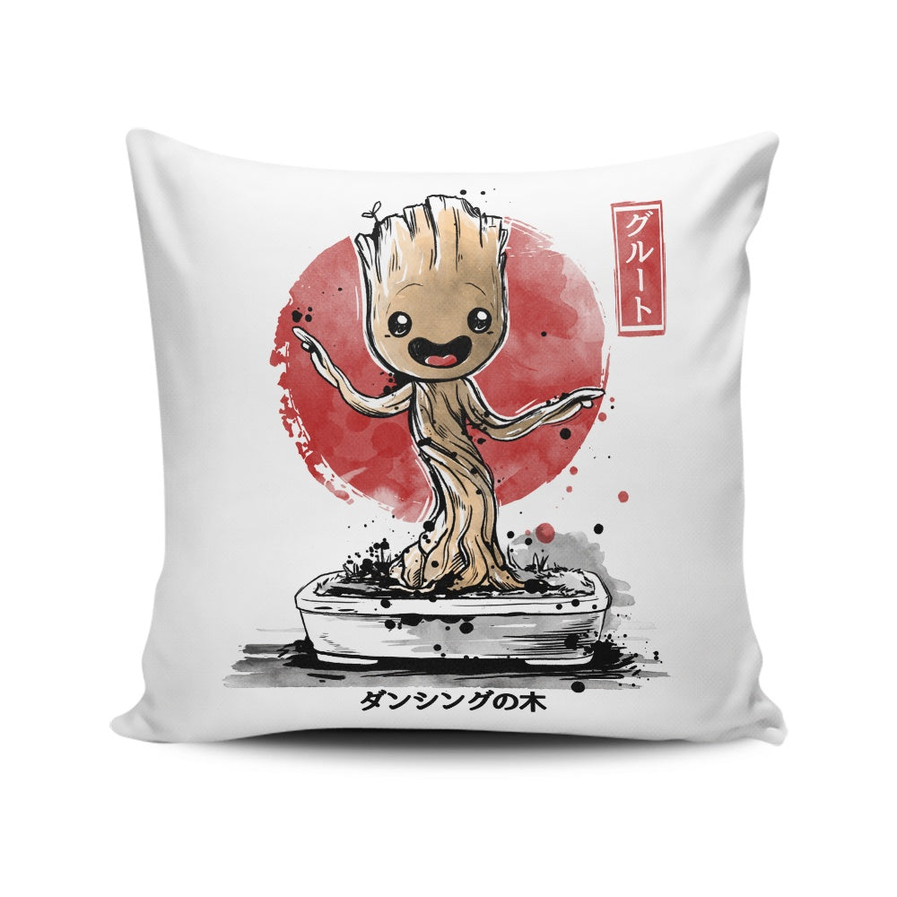 Bonsai Groot - Throw Pillow