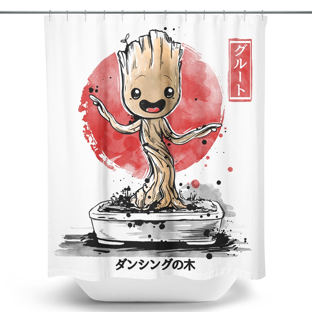 Bonsai Groot - Shower Curtain