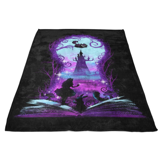 Book of Wonderland (Alt) - Fleece Blanket