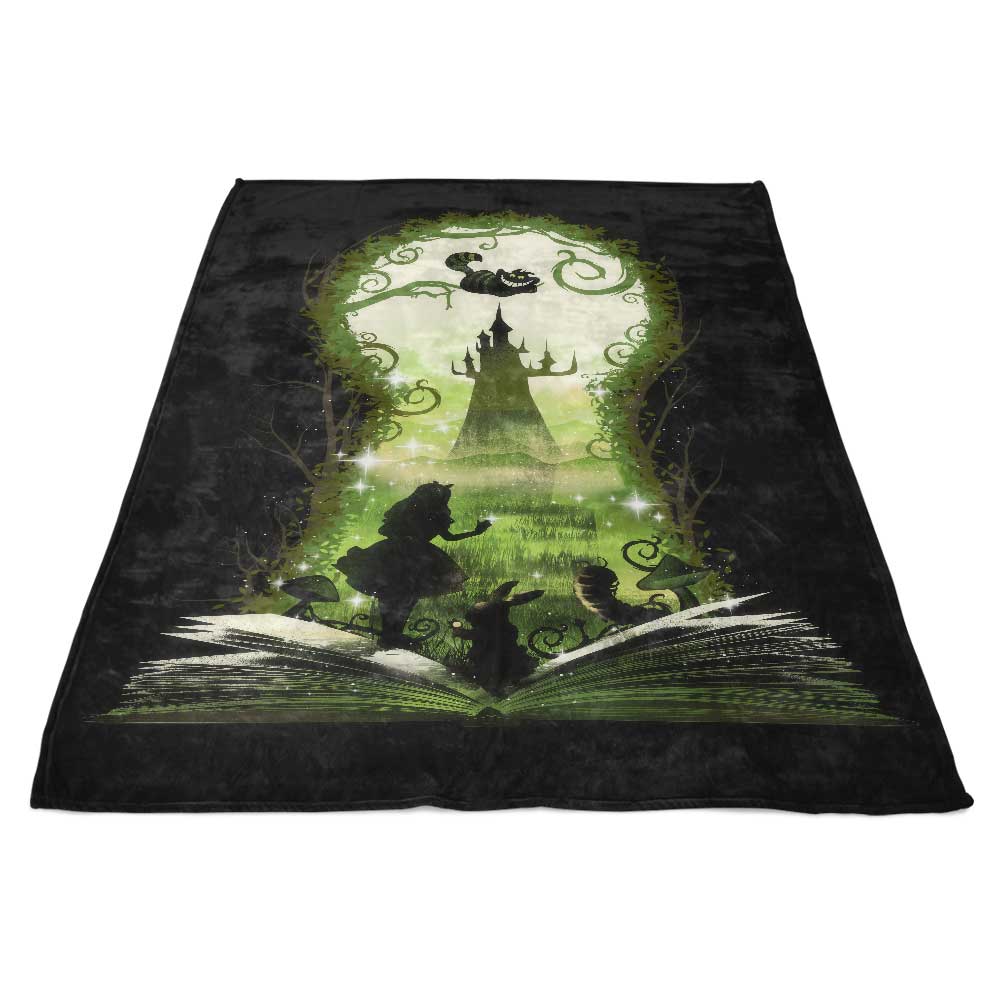 Book of Wonderland - Fleece Blanket