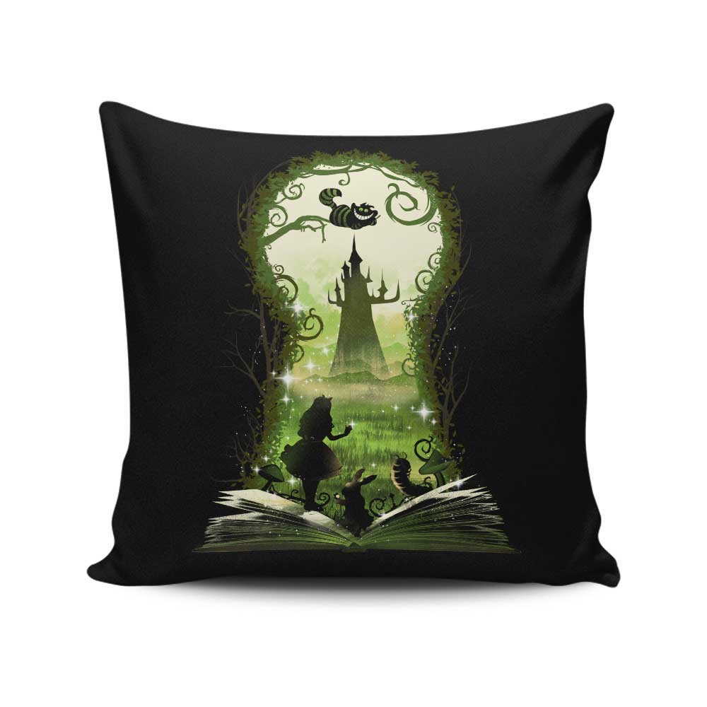 Book of Wonderland - Throw Pillow