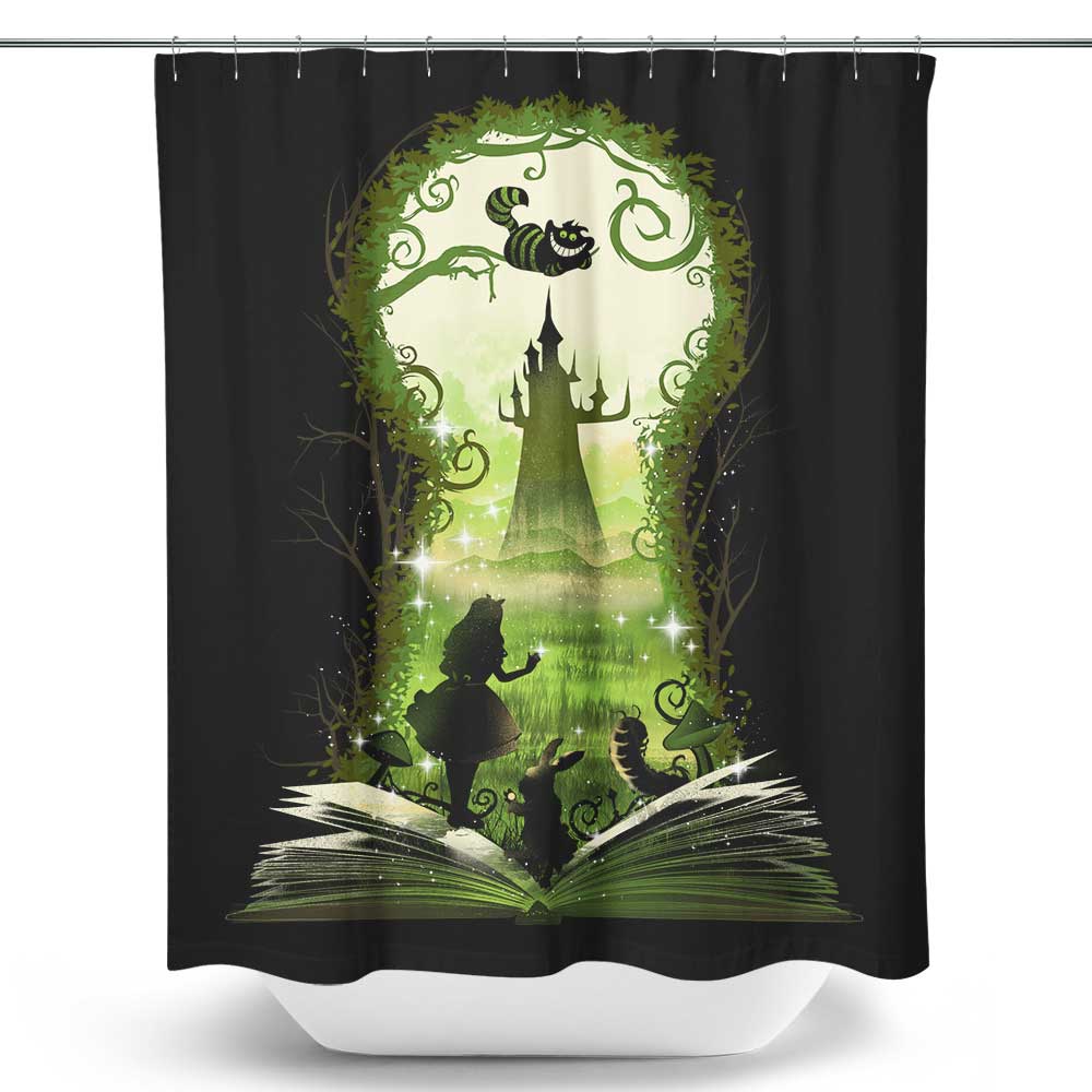 Book of Wonderland - Shower Curtain