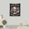 Books Over Murder - Wall Tapestry