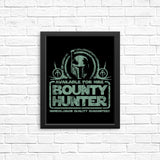 Bounty Hunter for Hire - Posters & Prints