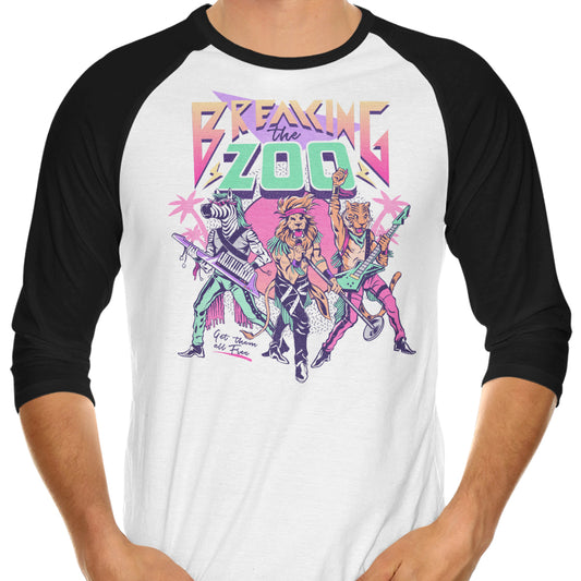 Breaking the Zoo - 3/4 Sleeve Raglan T-Shirt
