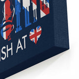 British at Heart - Canvas Print