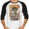 Broccozilla - 3/4 Sleeve Raglan T-Shirt