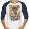 Broccozilla - 3/4 Sleeve Raglan T-Shirt