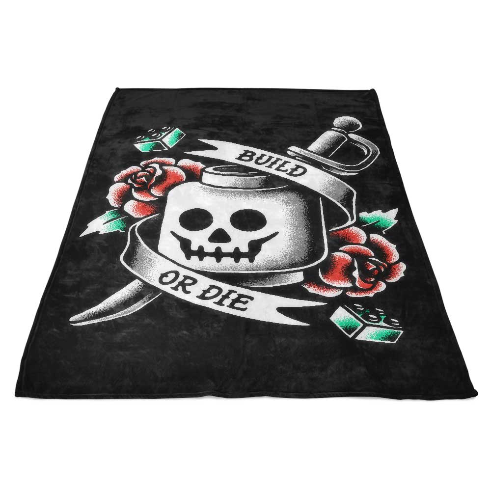 Build or Die - Fleece Blanket