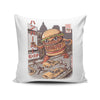 Burgerzilla - Throw Pillow