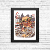 Burgerzilla - Posters & Prints