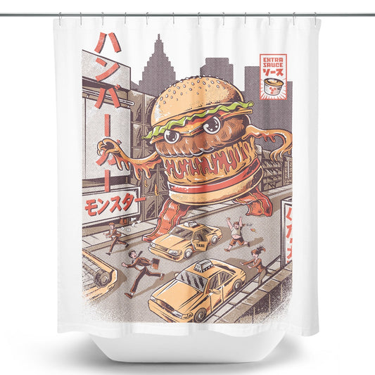 Burgerzilla - Shower Curtain