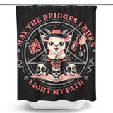 Burn Bridges - Shower Curtain