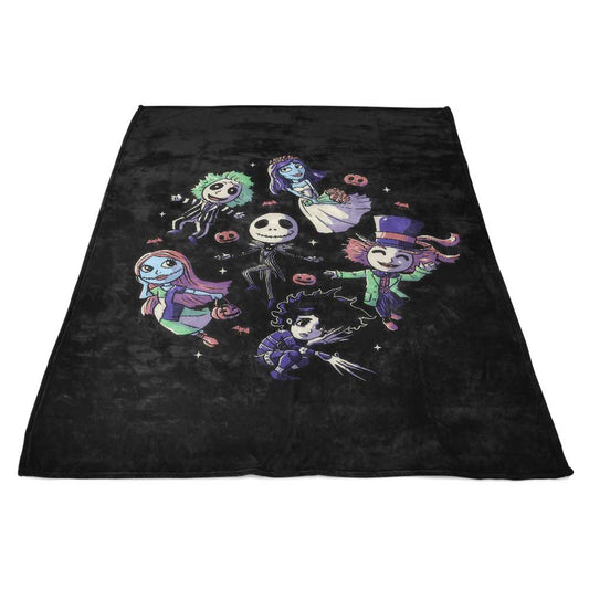 Burton's Halloween - Fleece Blanket