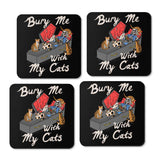 Bury Me With My Cats - Coasters