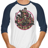 Busted Ghouls - 3/4 Sleeve Raglan T-Shirt