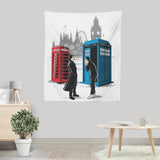 Cabins Collide - Wall Tapestry