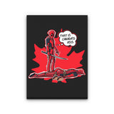 Canada's Behind - Canvas Print