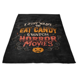 Candy and Horror Movies - Fleece Blanket