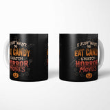 Candy and Horror Movies - Mug