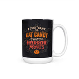 Candy and Horror Movies - Mug