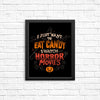 Candy and Horror Movies - Posters & Prints