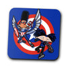 Captain Tallhair and Football Soldier - Coasters