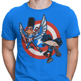 Captain Tallhair and Football Soldier - Men's Apparel