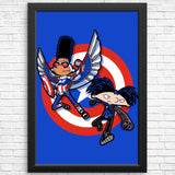 Captain Tallhair and Football Soldier - Posters & Prints