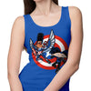 Captain Tallhair and Football Soldier - Tank Top