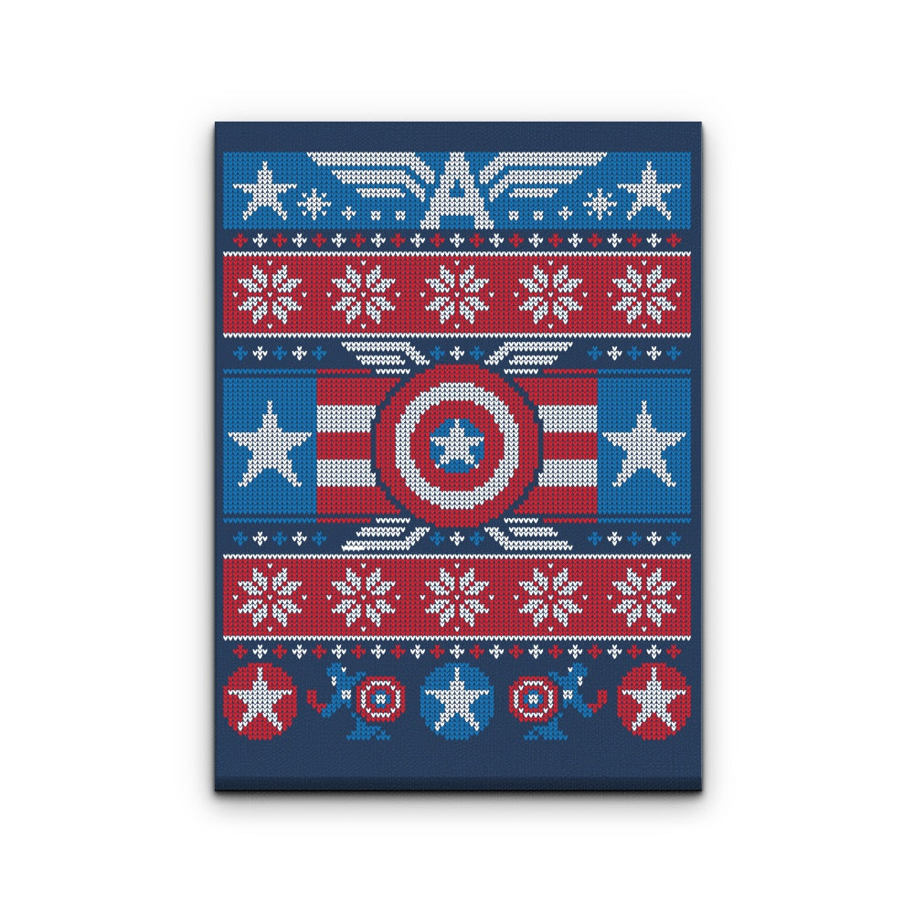 Captain's Christmas Sweater - Canvas Print
