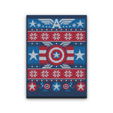 Captain's Christmas Sweater - Canvas Print