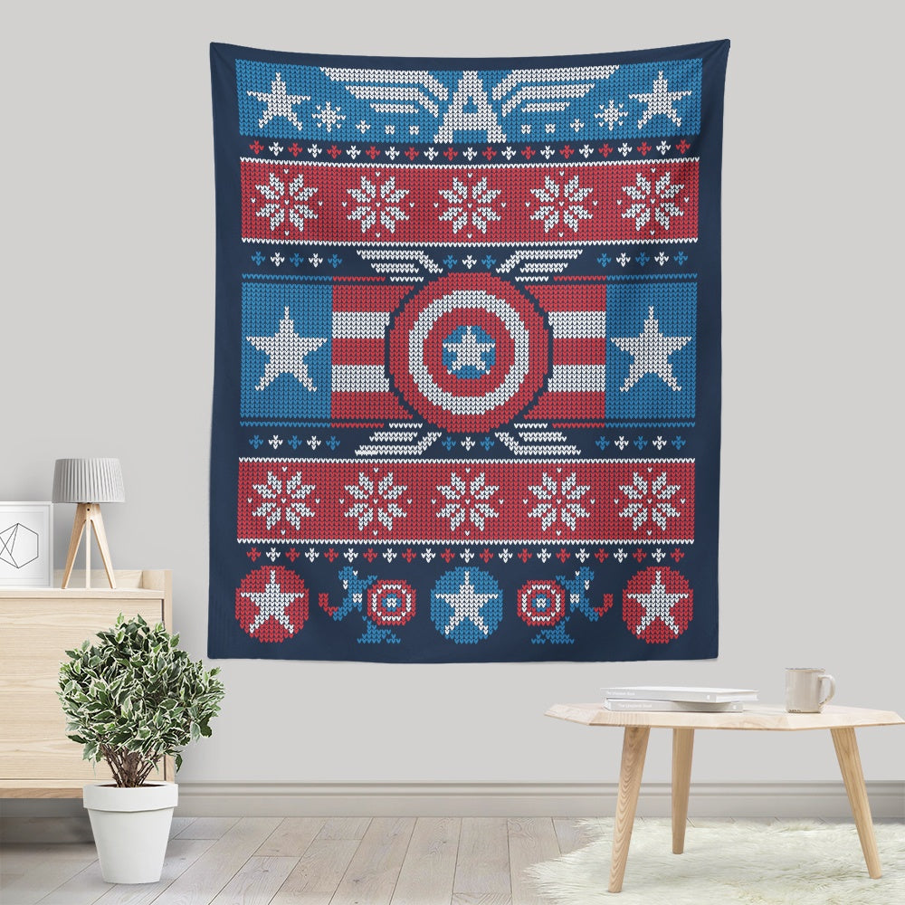 Captain's Christmas Sweater - Wall Tapestry