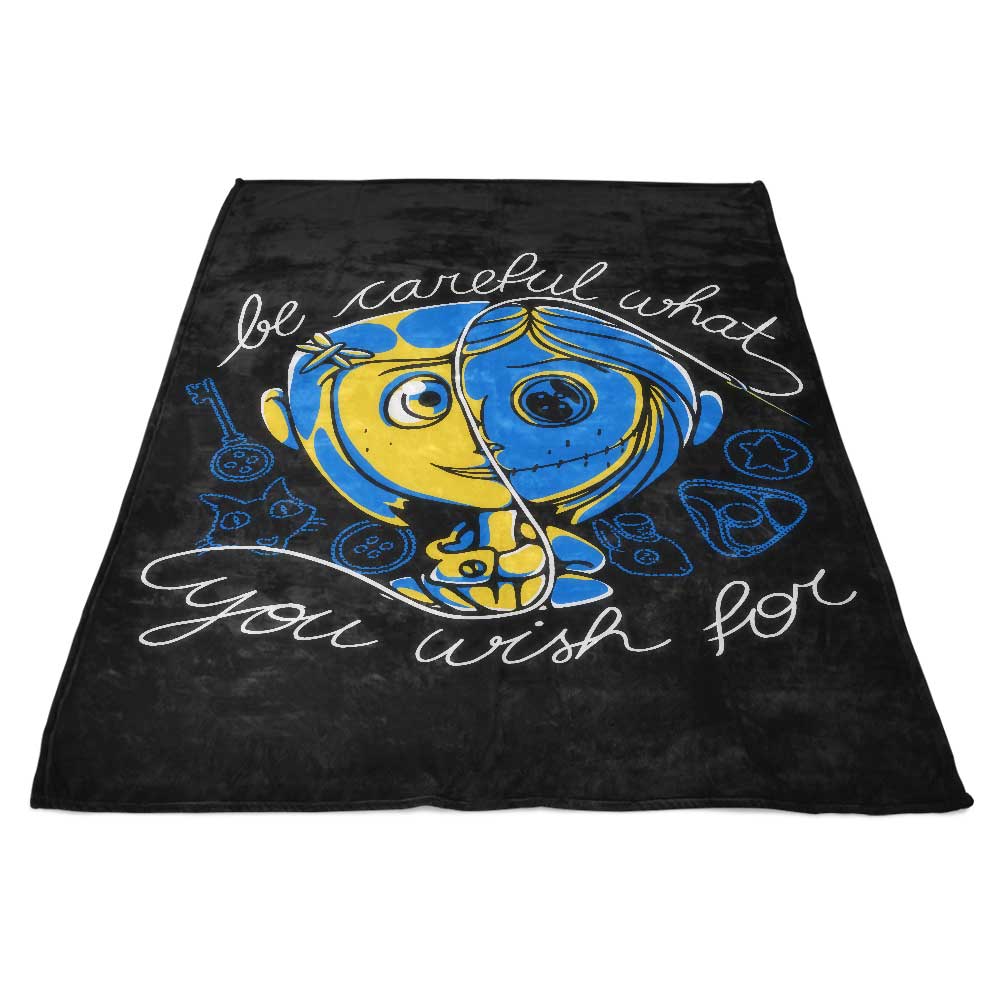 Careful Wish Fleece Blanket Once Upon a Tee