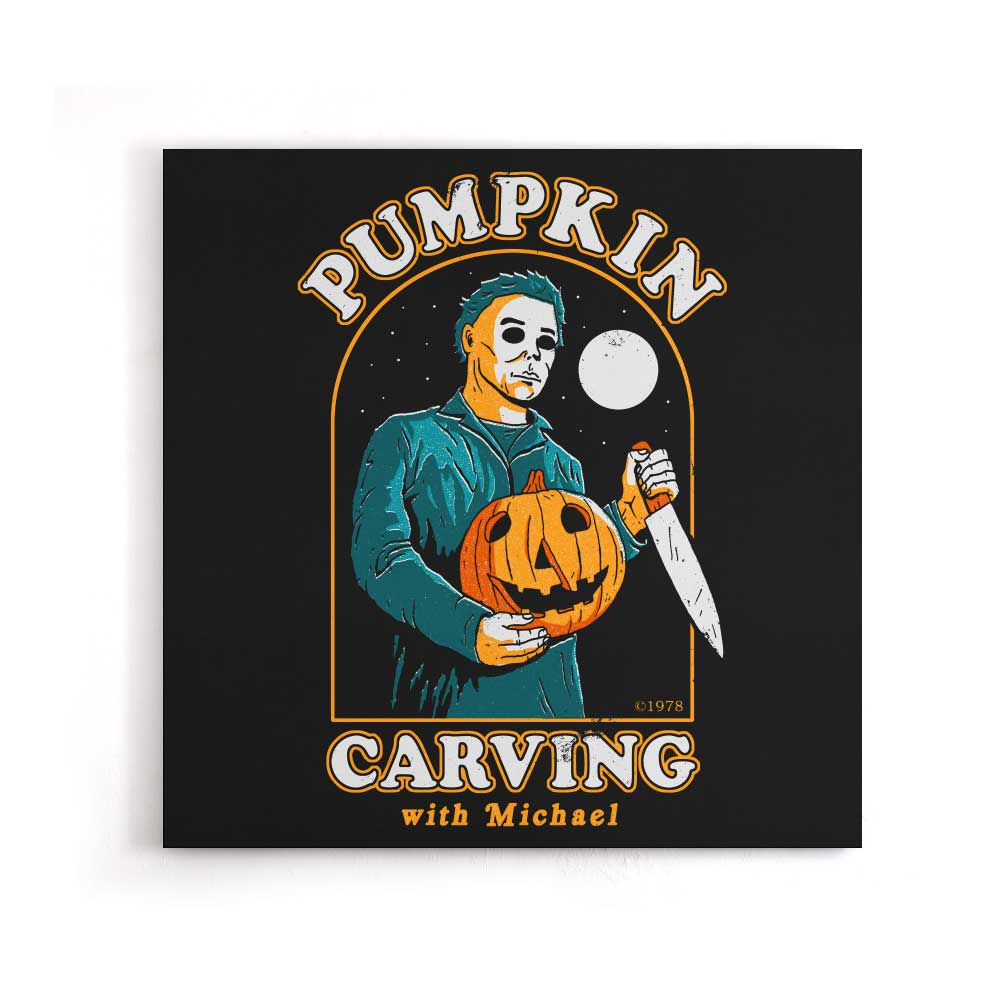 Carving with Michael - Canvas Print