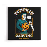 Carving with Michael - Canvas Print