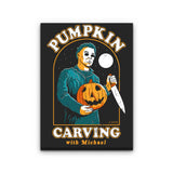 Carving with Michael - Canvas Print