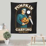 Carving with Michael - Wall Tapestry