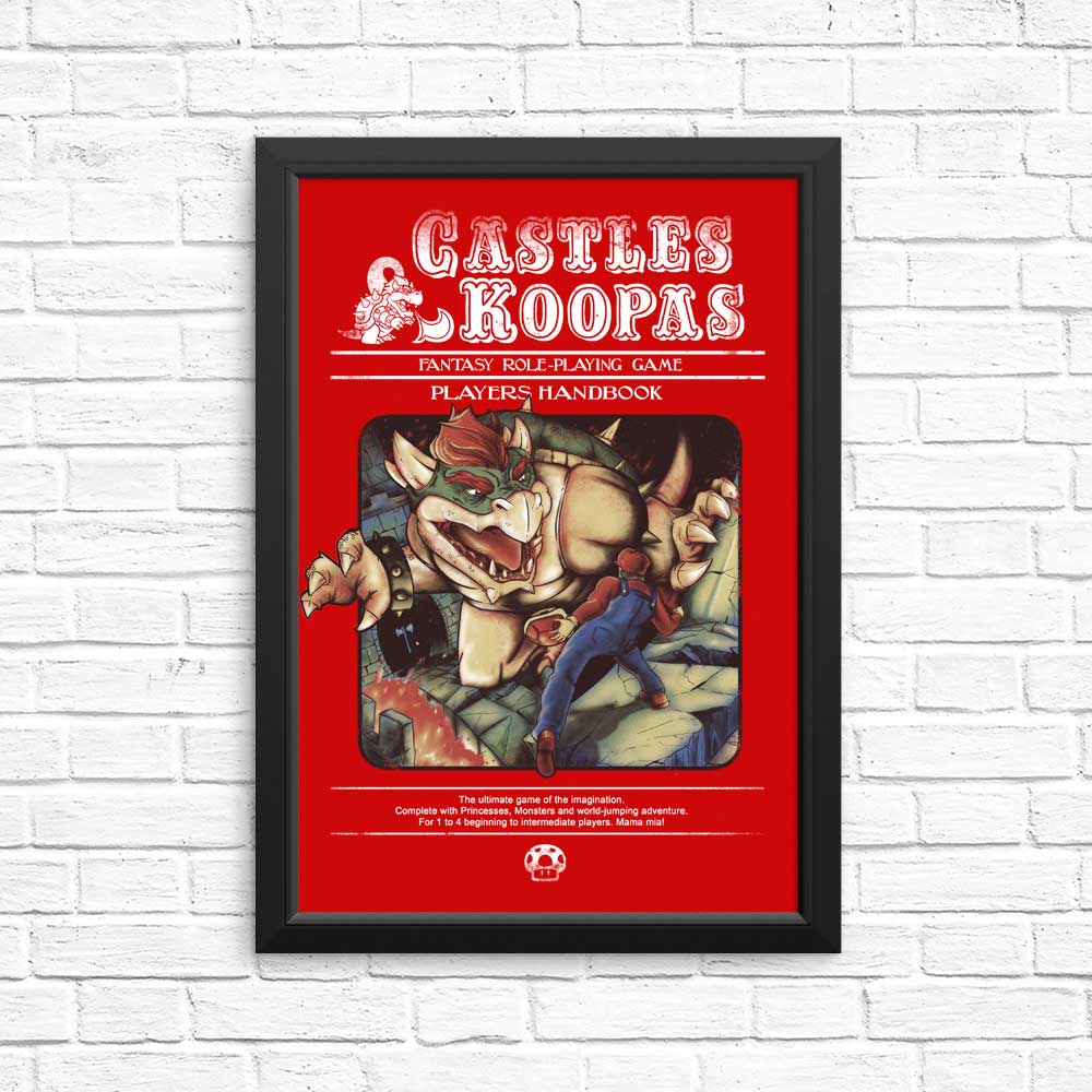 Castles and Koopas - Posters & Prints
