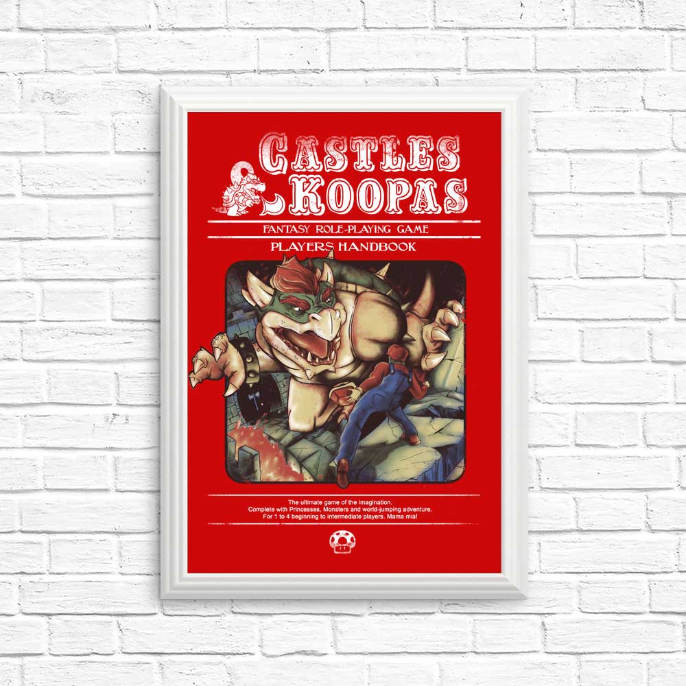Castles and Koopas - Posters & Prints