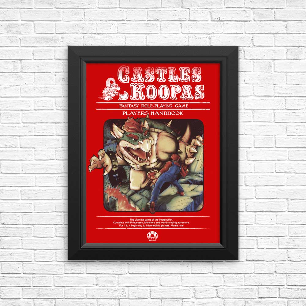 Castles and Koopas - Posters & Prints