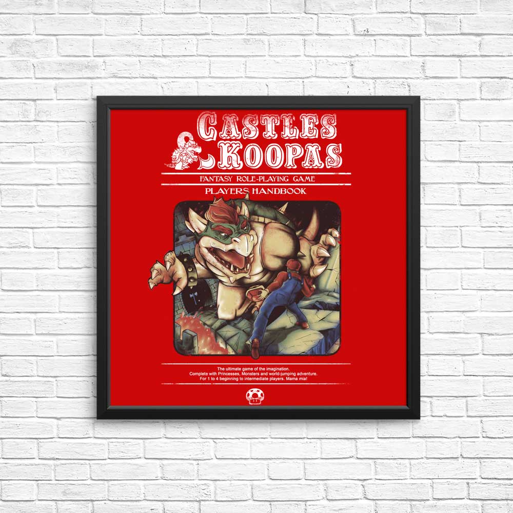Castles and Koopas - Posters & Prints