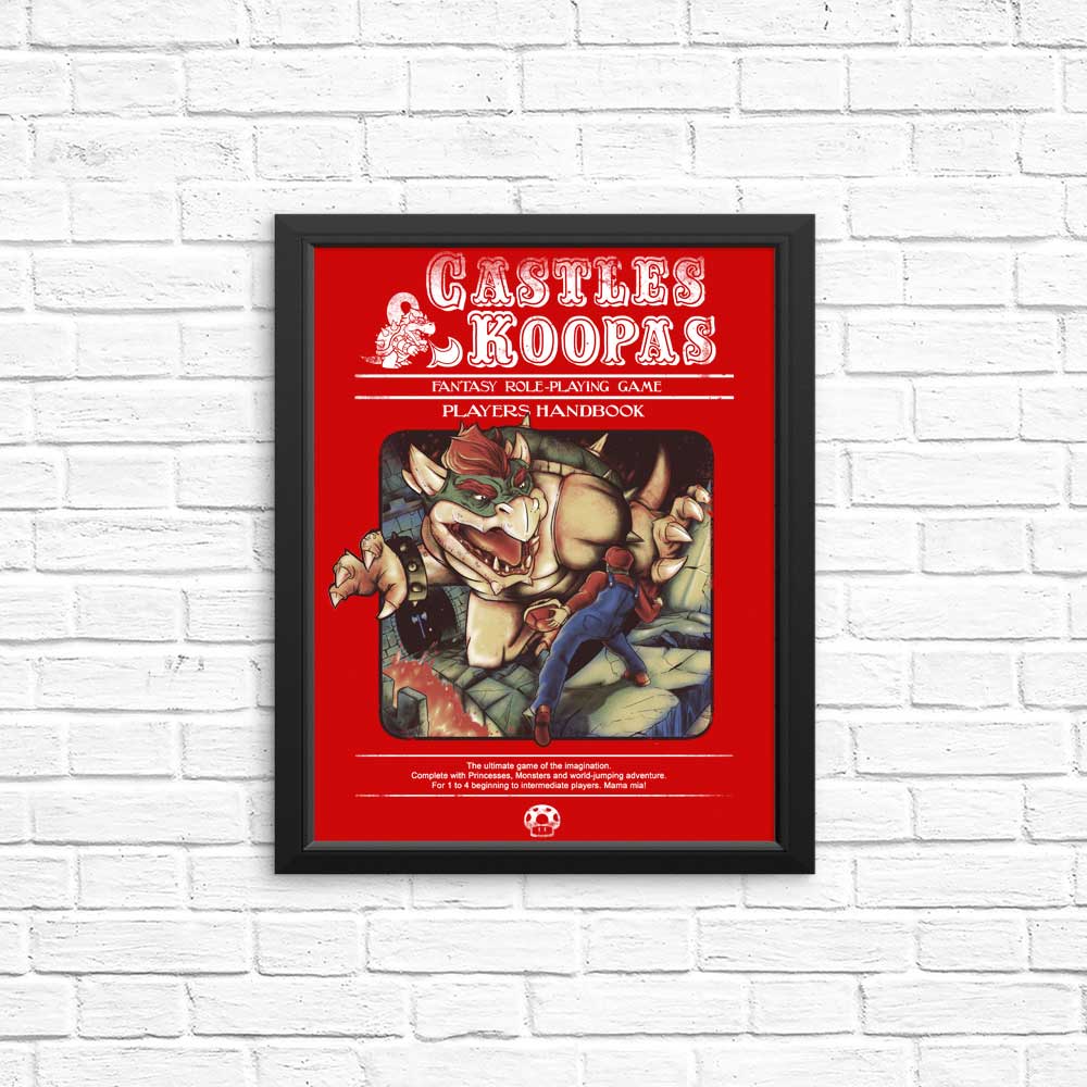 Castles and Koopas - Posters & Prints